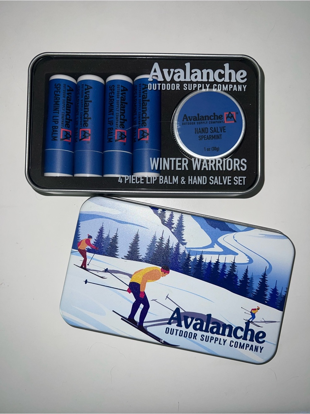 Avalanche Outdoor Supply Co. Ltd Ed Lip Balm & Hand Salve Gift Tin Set